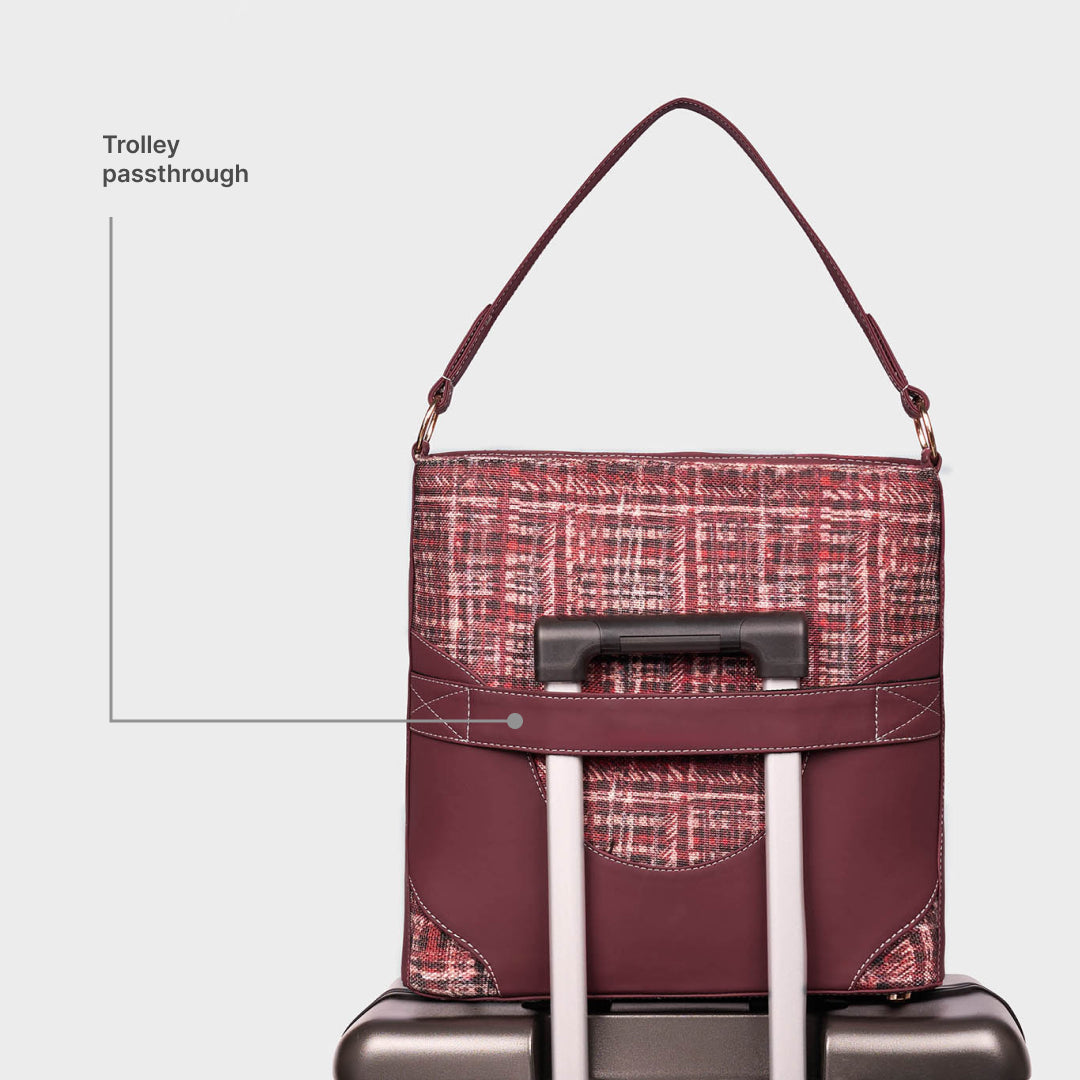 Mizo Crimson Vertical Office Tote (Cranberry)