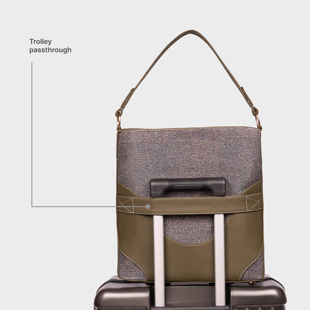 Sandrift Vertical Office Tote (Olive)