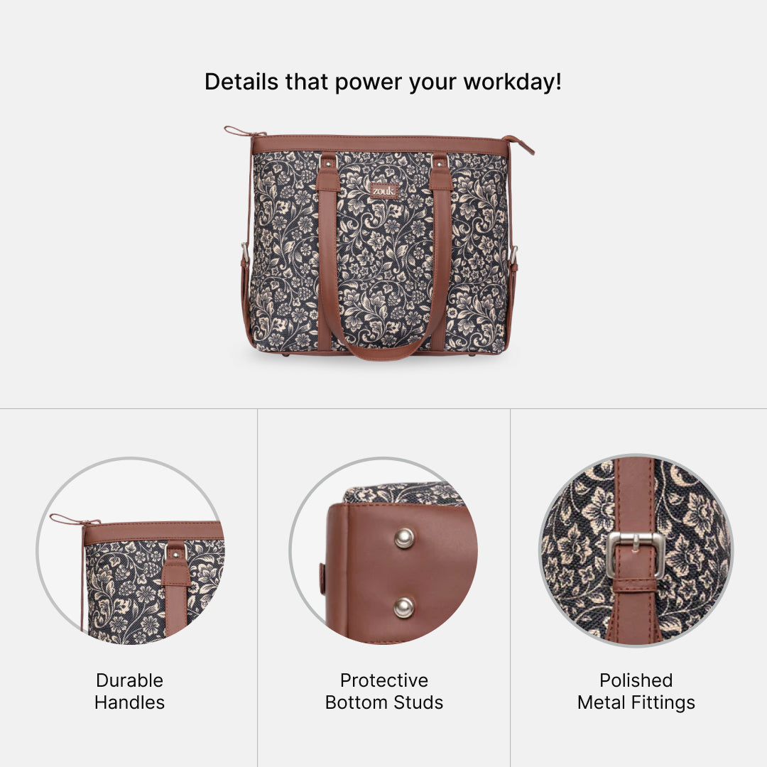 FloMotif Women's Office Bag, Flap Sling Bag & Chain Wallet Combo