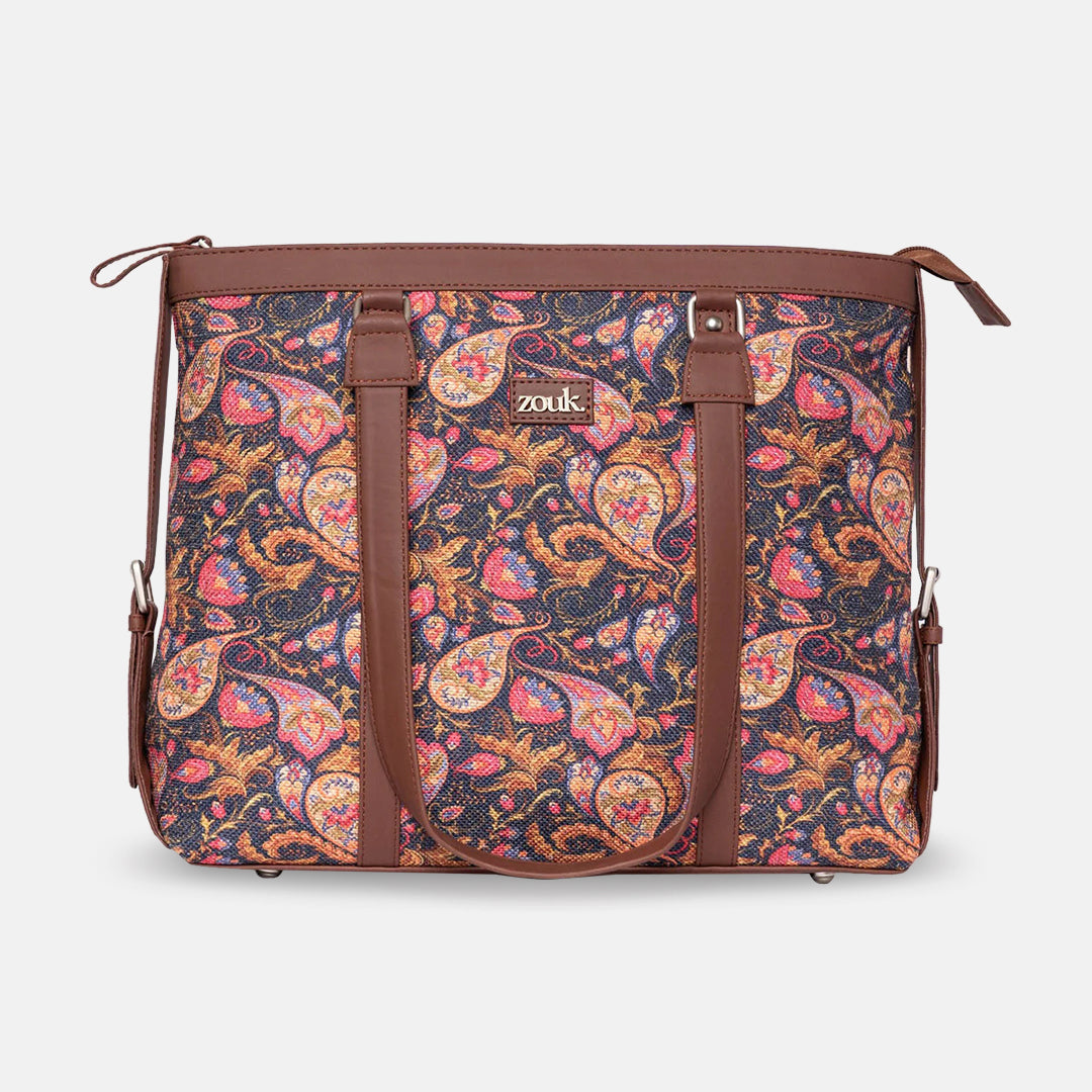 Paisley Print Women's Office Bag