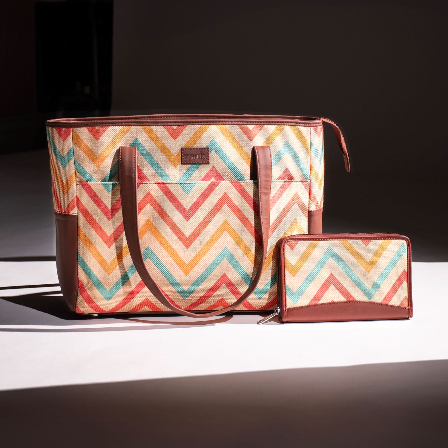 WavBeach - Mother's Bag & Chain Wallet Combo