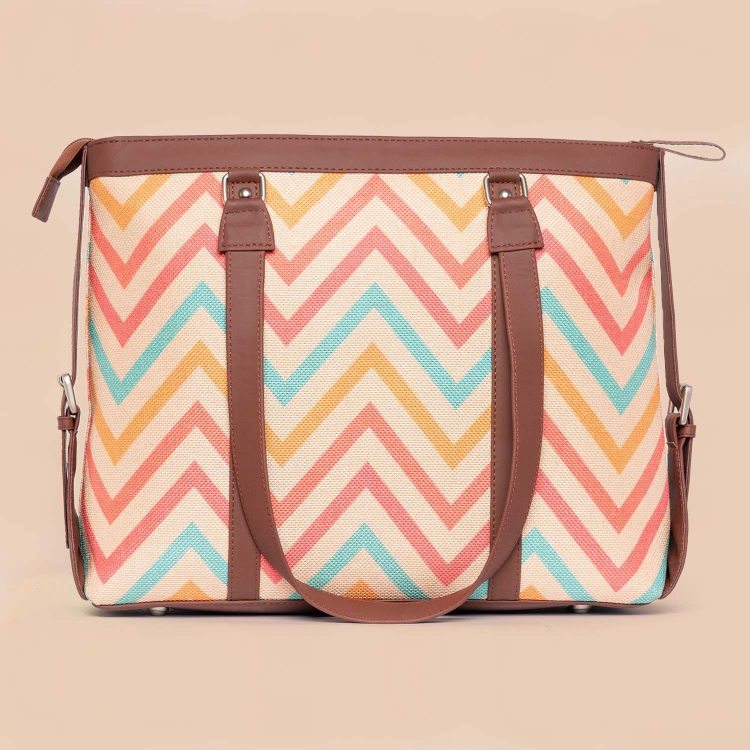 WavBeach - Women's Office Bag & Classic Zipper Wallet Combo