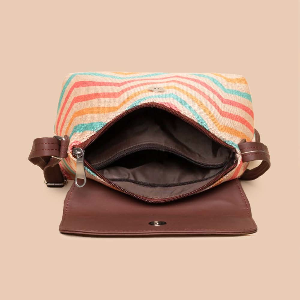 WavBeach - Laptop Bag & Flap Sling Bag Combo