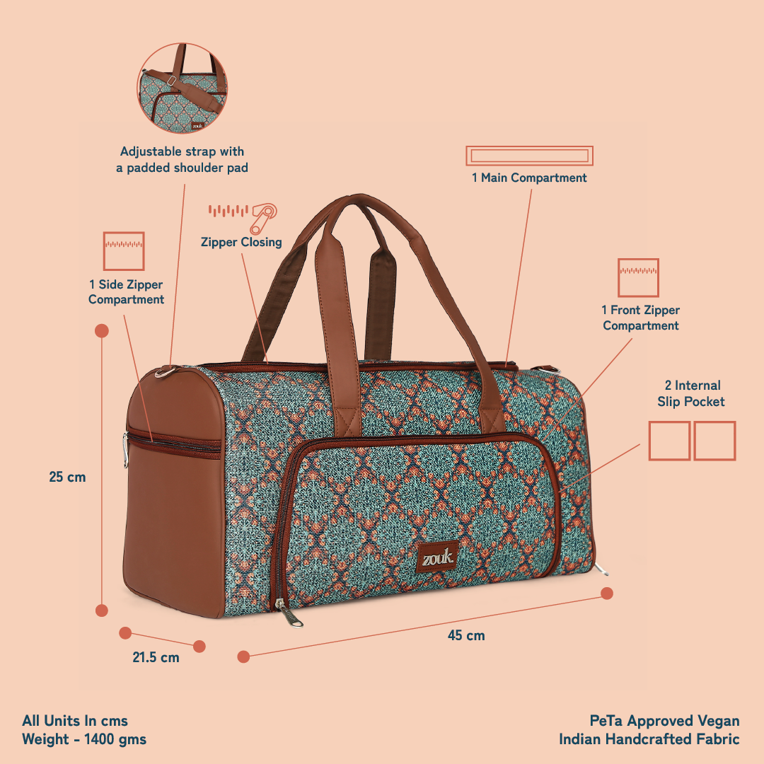 Kolkata Nouveau Weekender Duffle Bag