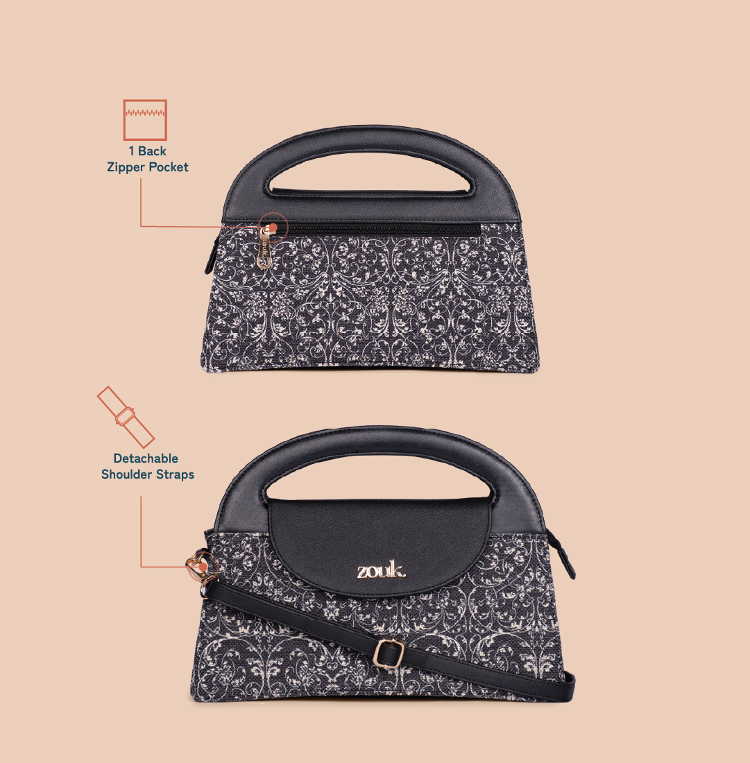 Rhea Kapoor Ziya Sling Bag - Lattice Lace