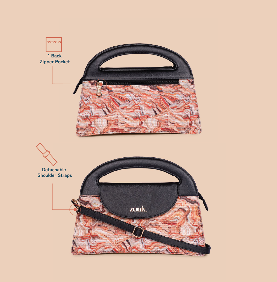 Rhea Kapoor Ziya Sling Bag - Nicobar Coral