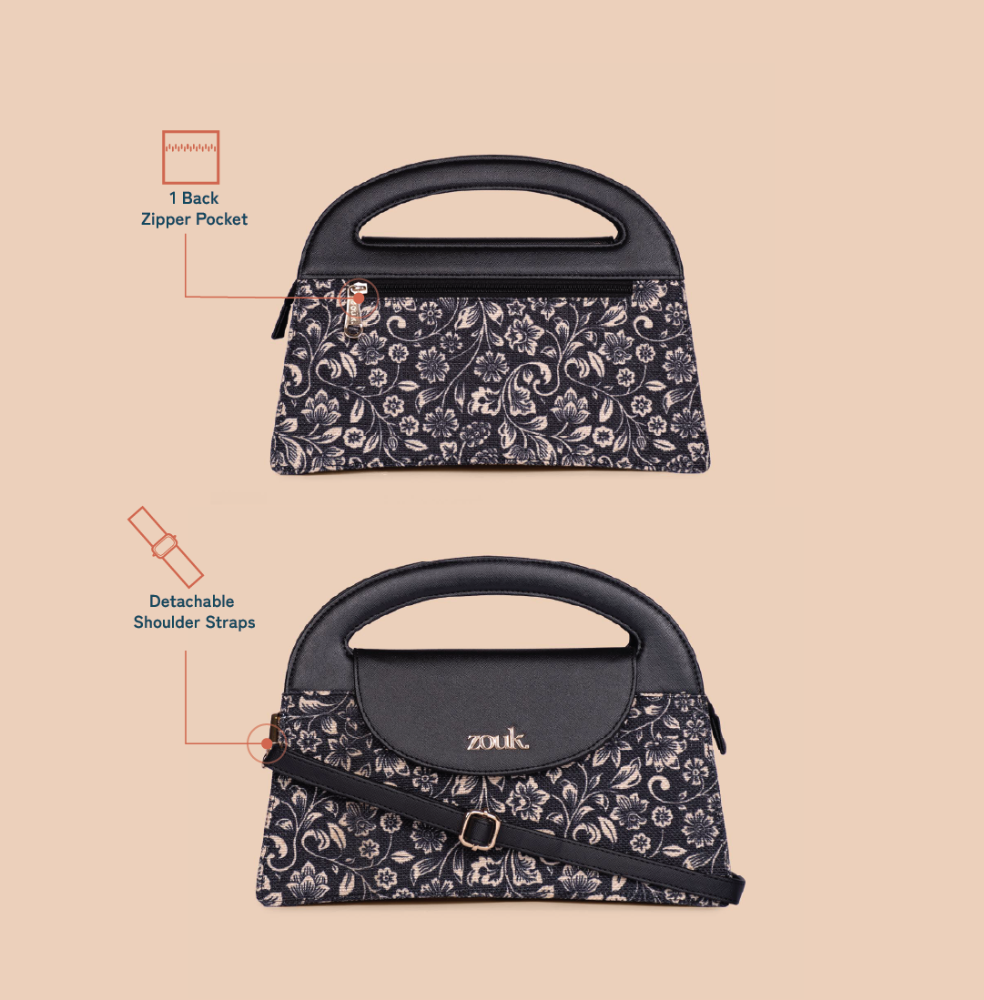 ZIP-Rhea Kapoor Ziya Sling Bag - FloMotif