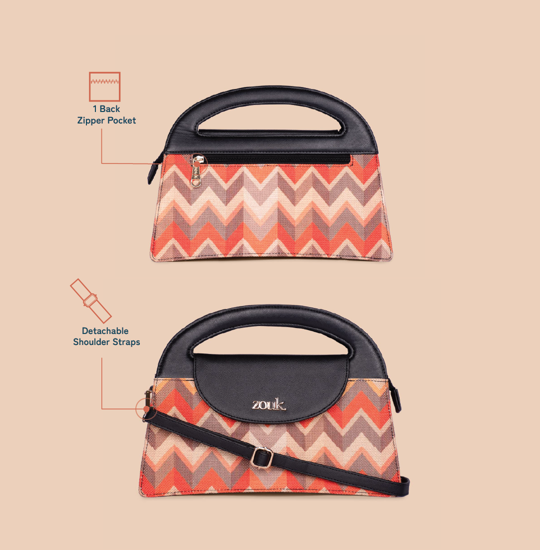 ZIP-Rhea Kapoor Ziya Sling Bag - Tidal Wave