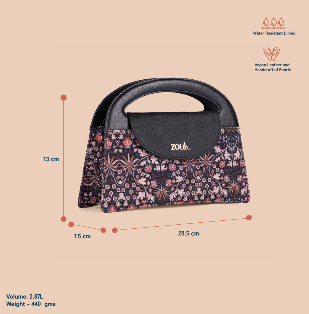 Rhea Kapoor Ziya Sling Bag - Kashmir Blooms