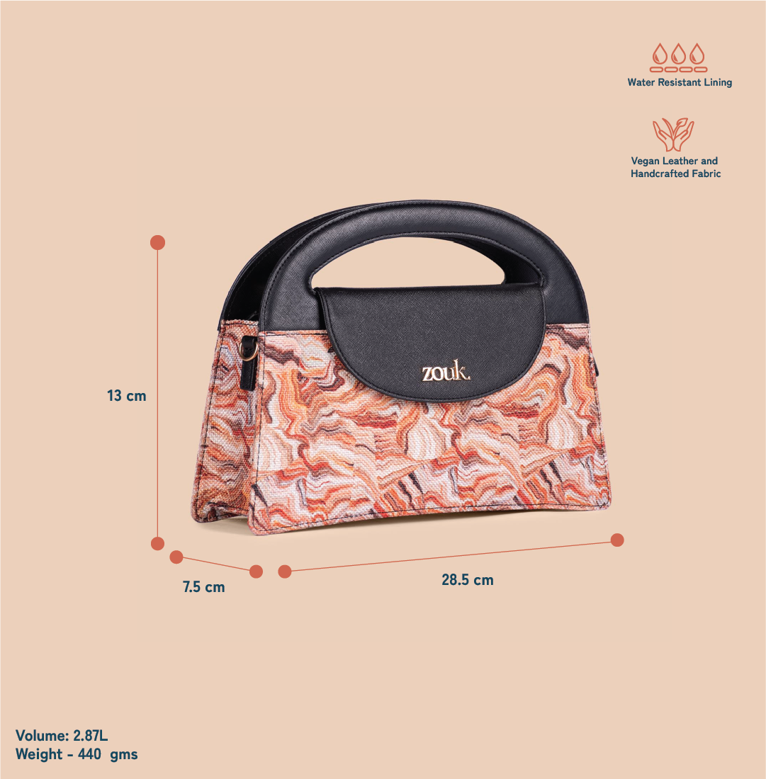 Rhea Kapoor Ziya Sling Bag - Nicobar Coral