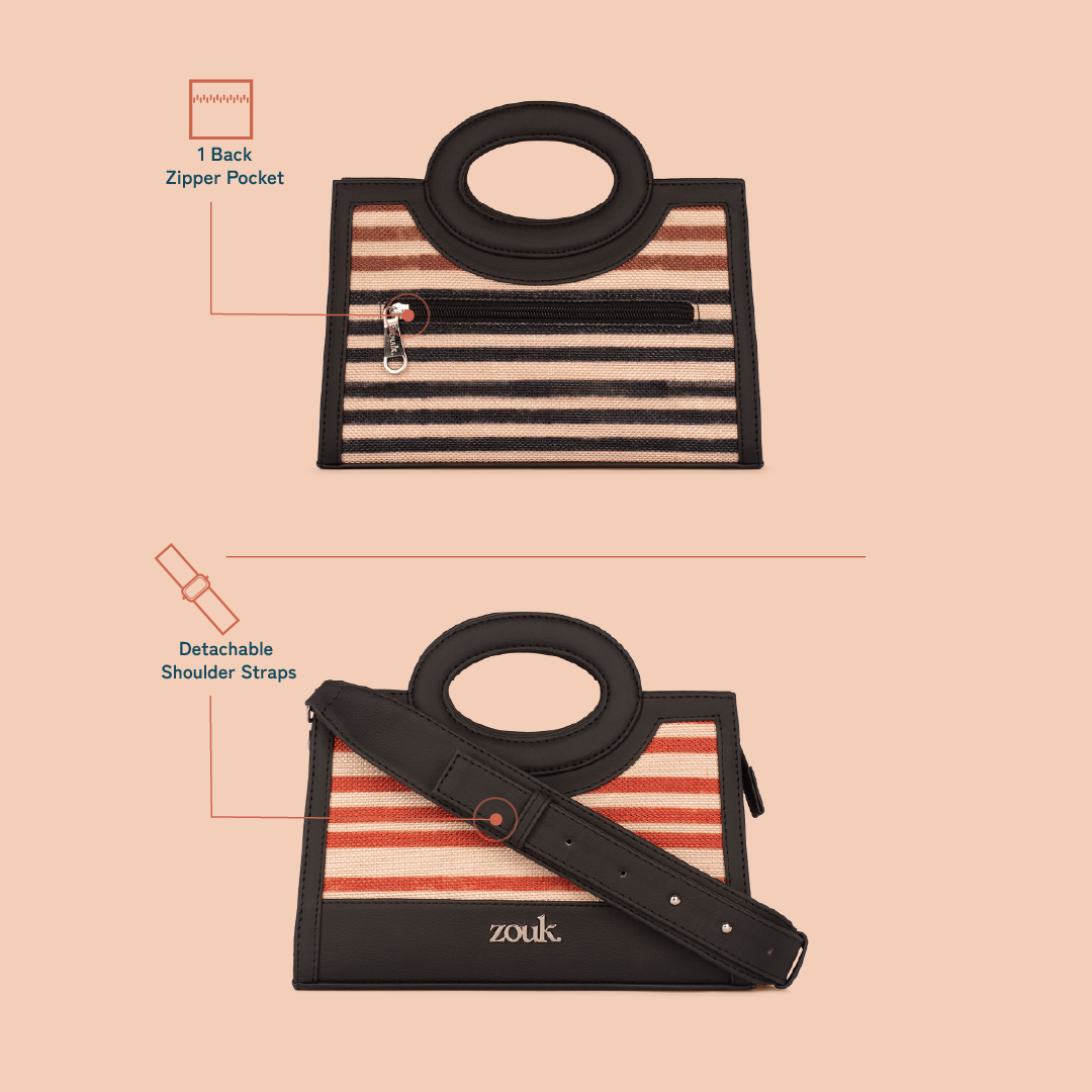 Zoe Sling Bag - Qutub Stripes