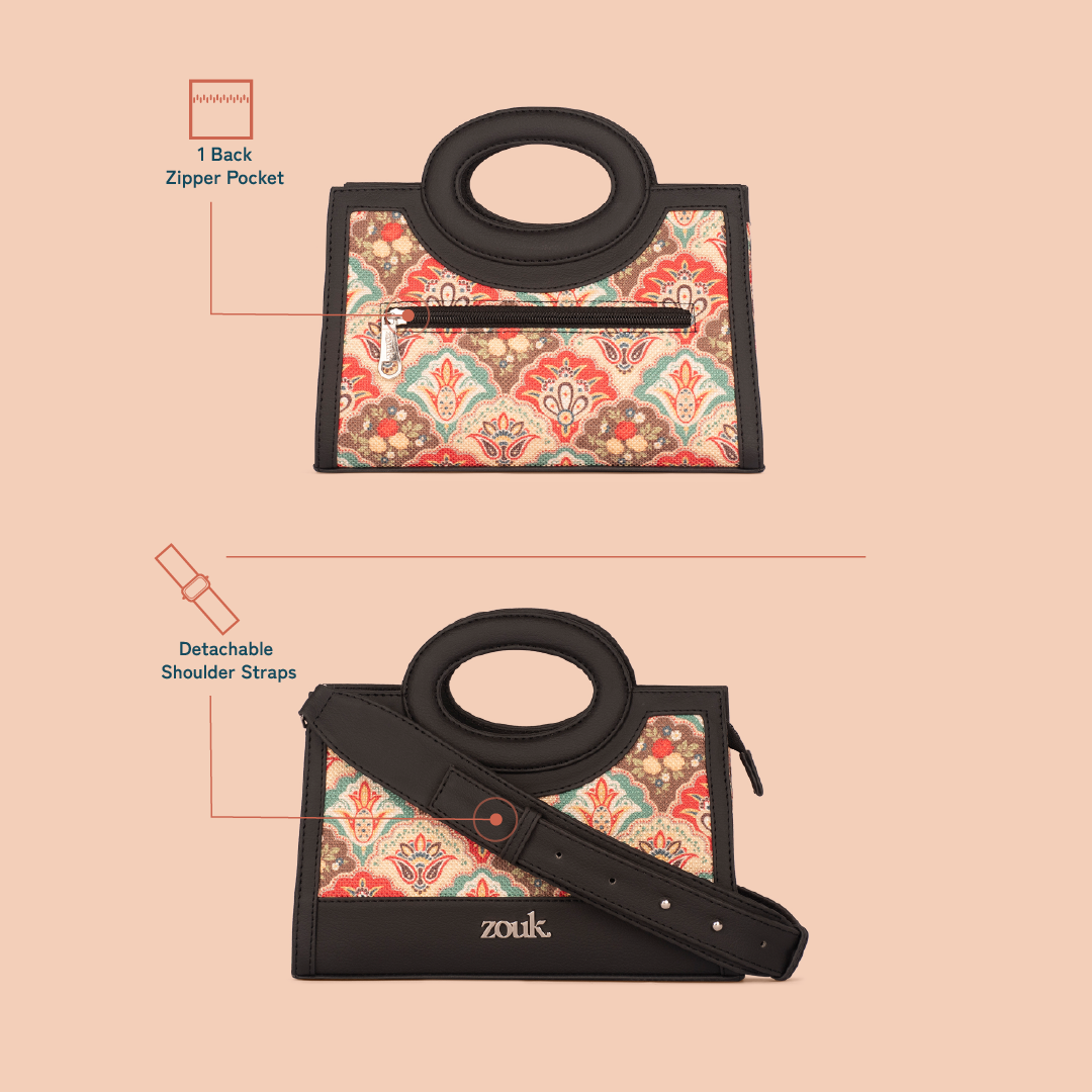 Zoe Sling Bag - Mughal Art Multicolor