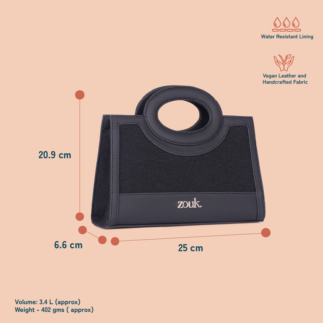 Zoe Sling Bag - Jet Black