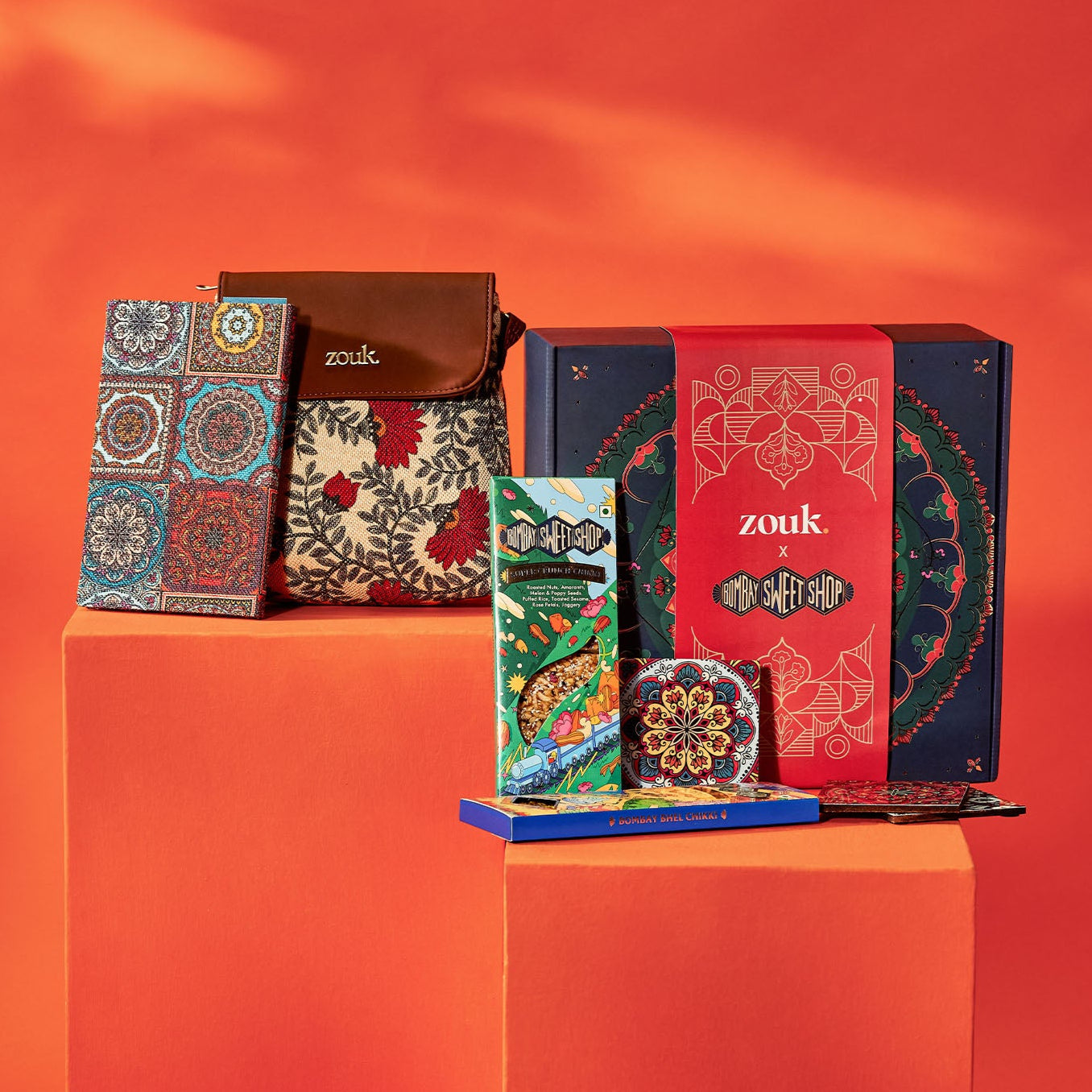 Zouk X Bombay Sweet Shop Mandala Floral Gift Box