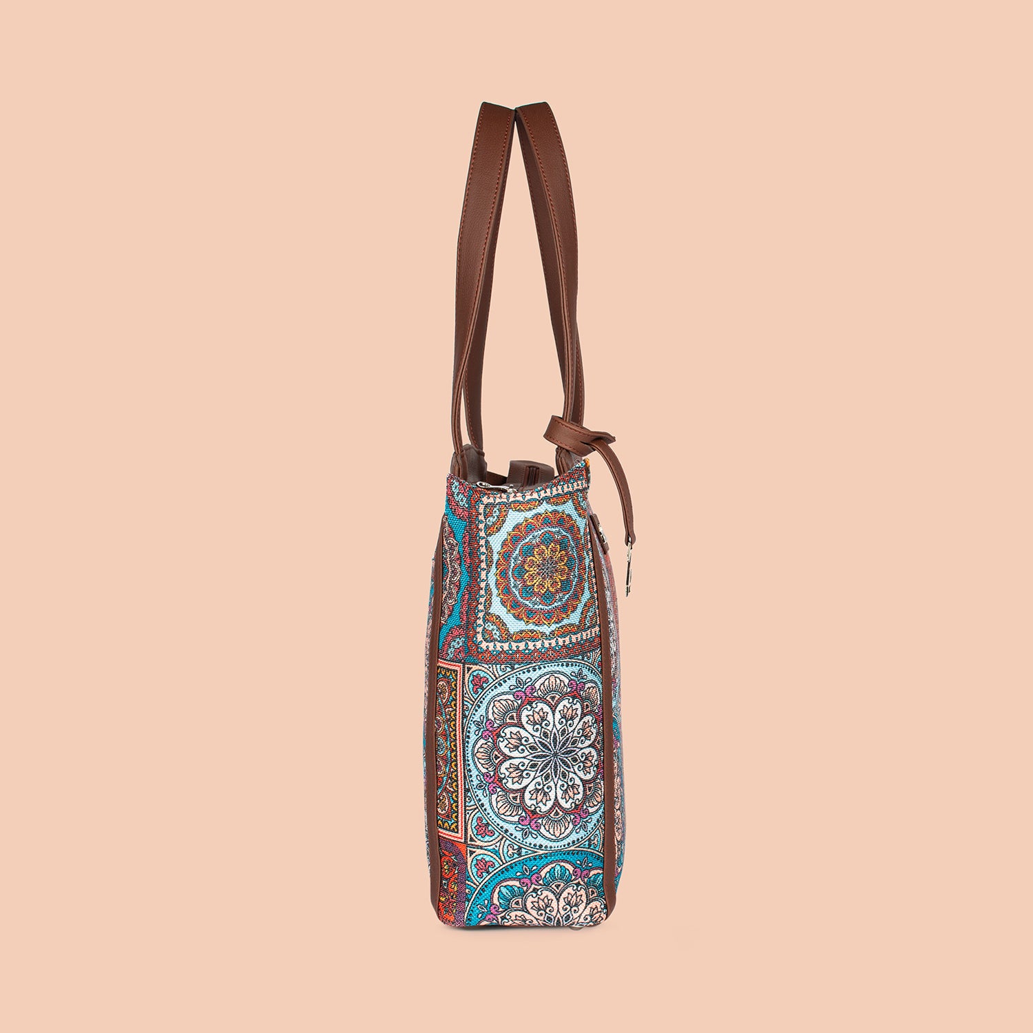 Rhea Kapoor Adira Tote Bag - Multicolor Mandala Print