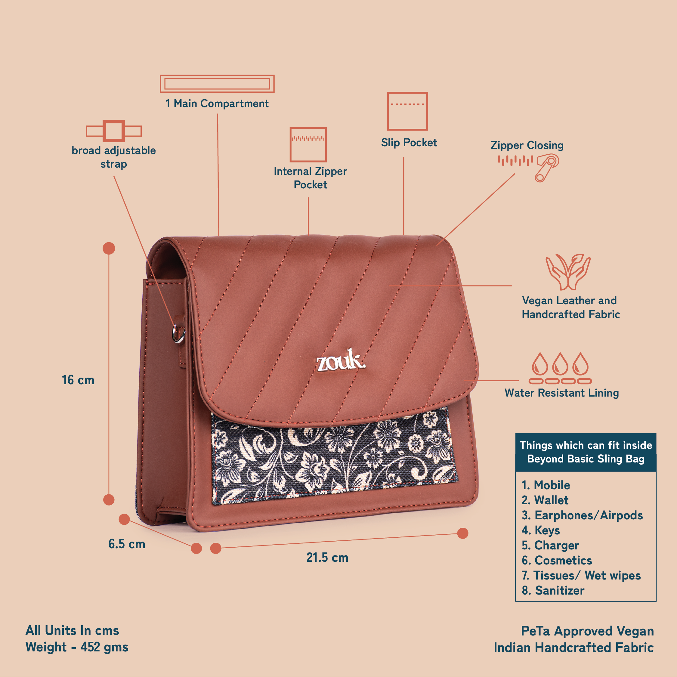 FloMotif Beyond Basic Sling Bag