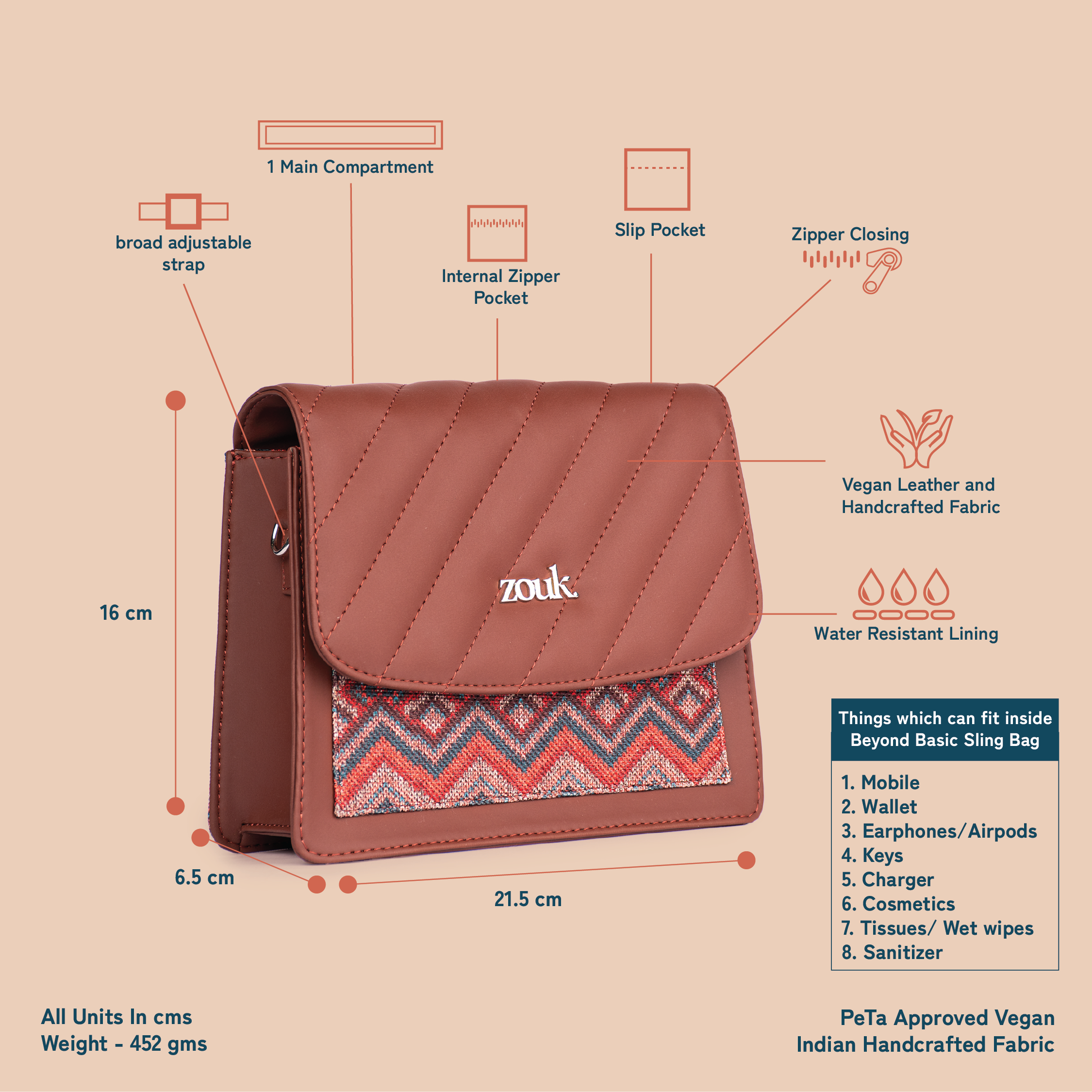 Gwalior Weaves Beyond Basic Sling Bag