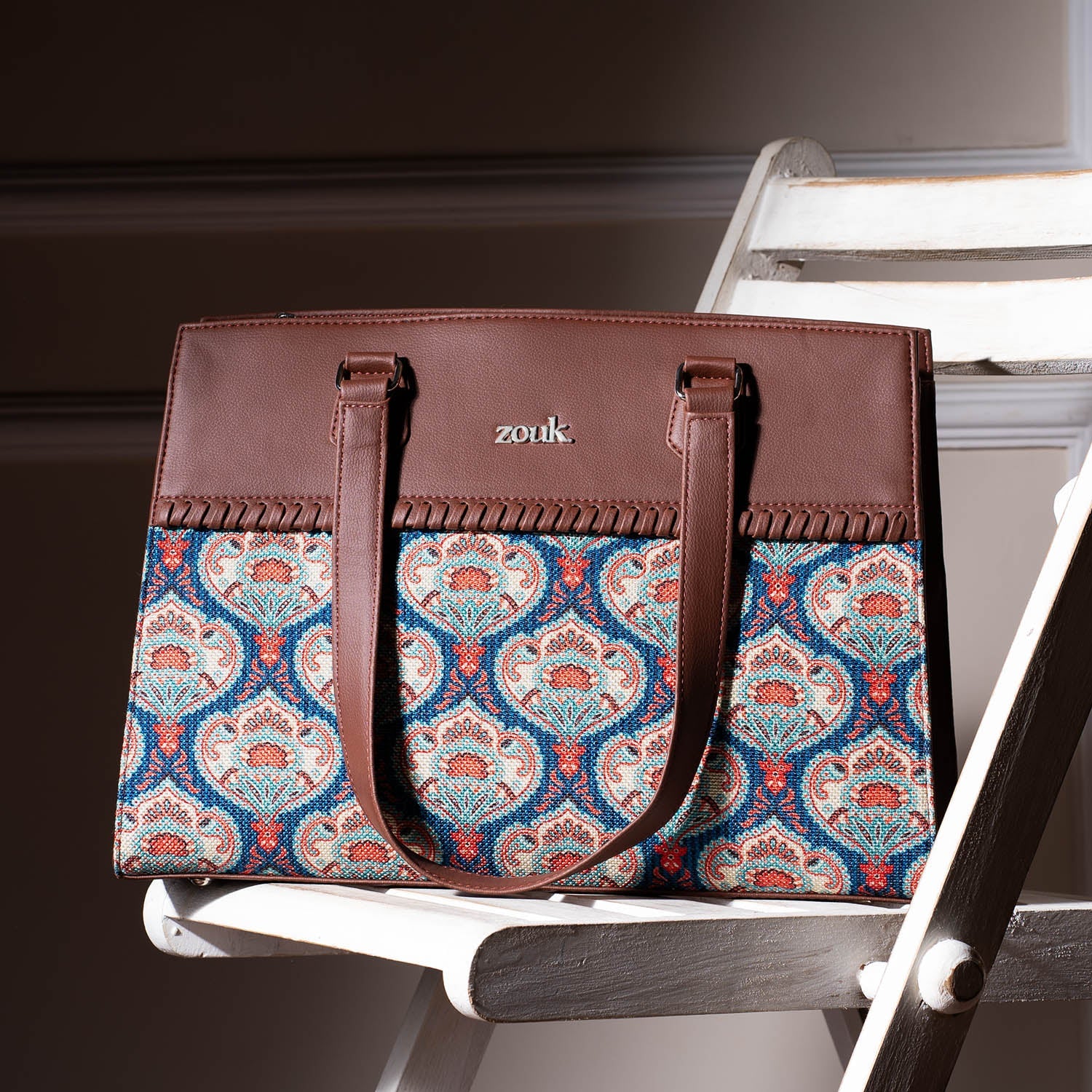 Kovil Blue Statement Business Bag