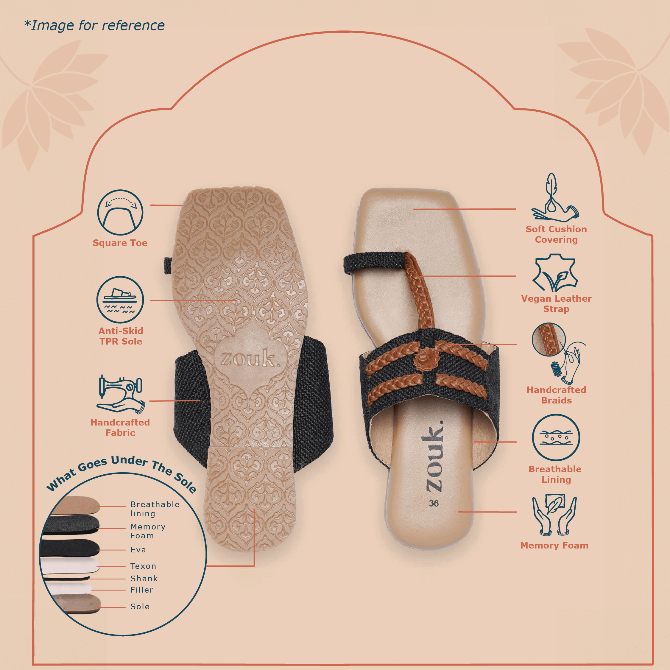 Jaipur Kamal Braided Kolhapuri Chappal