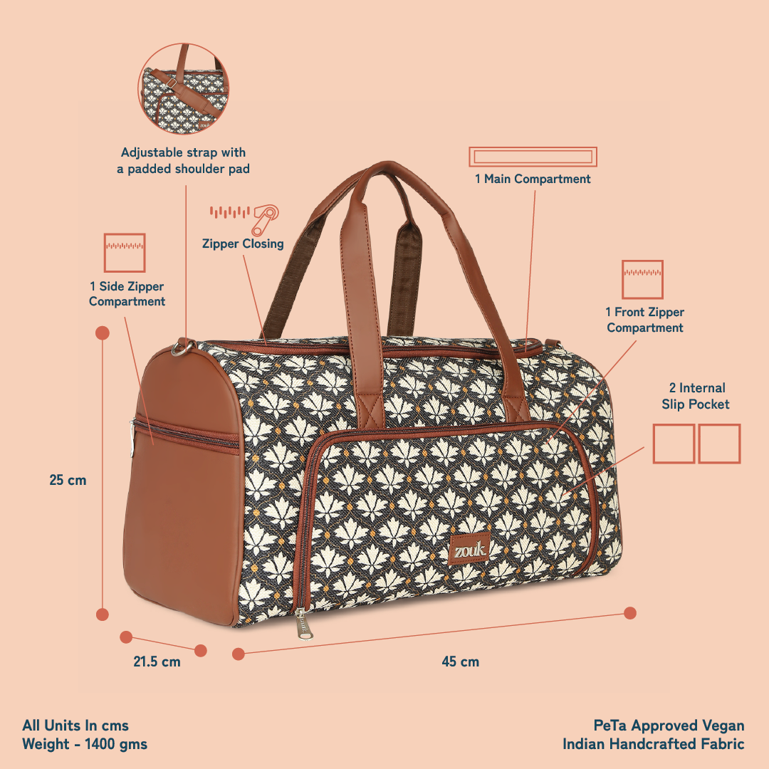 Bidri Kaiser Weekender Duffle Bag