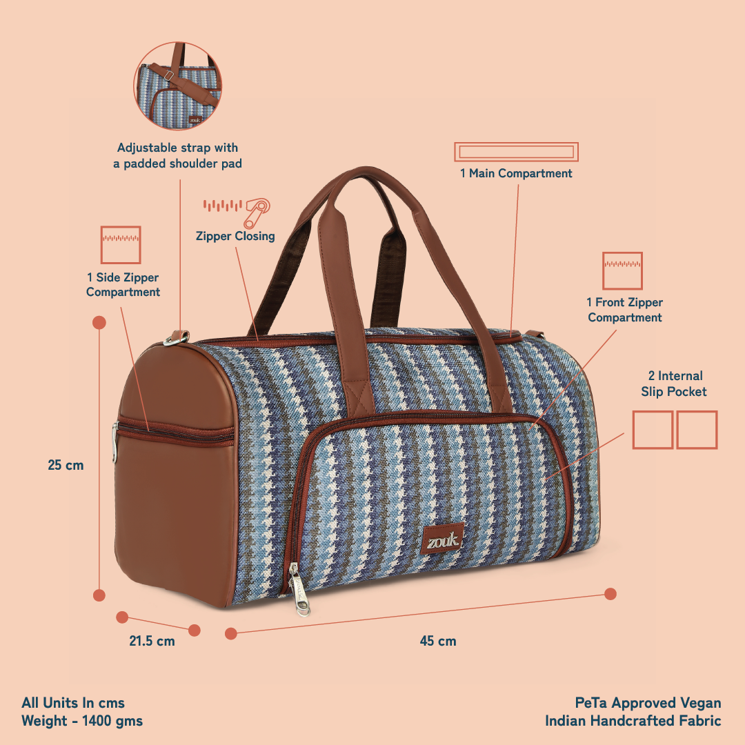 Bombay Houndstooth Weekender Duffle Bag