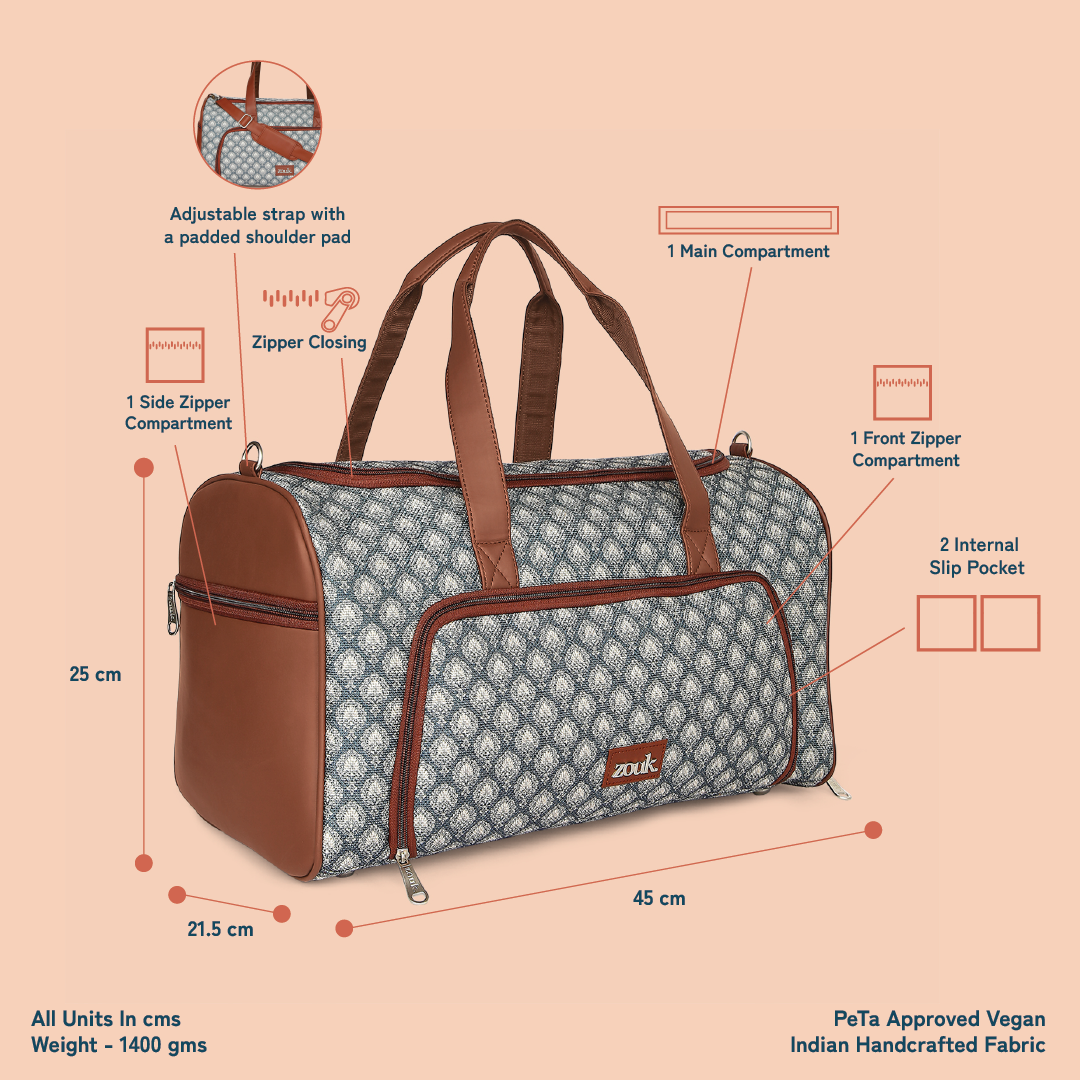 Hampi Sculpt Weekender Duffle Bag