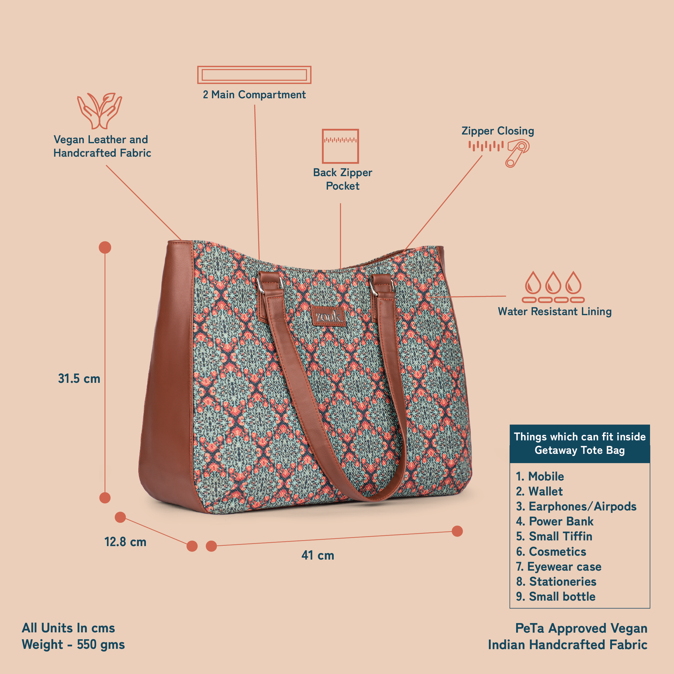 Kolkata Nouveau Getaway Handbag