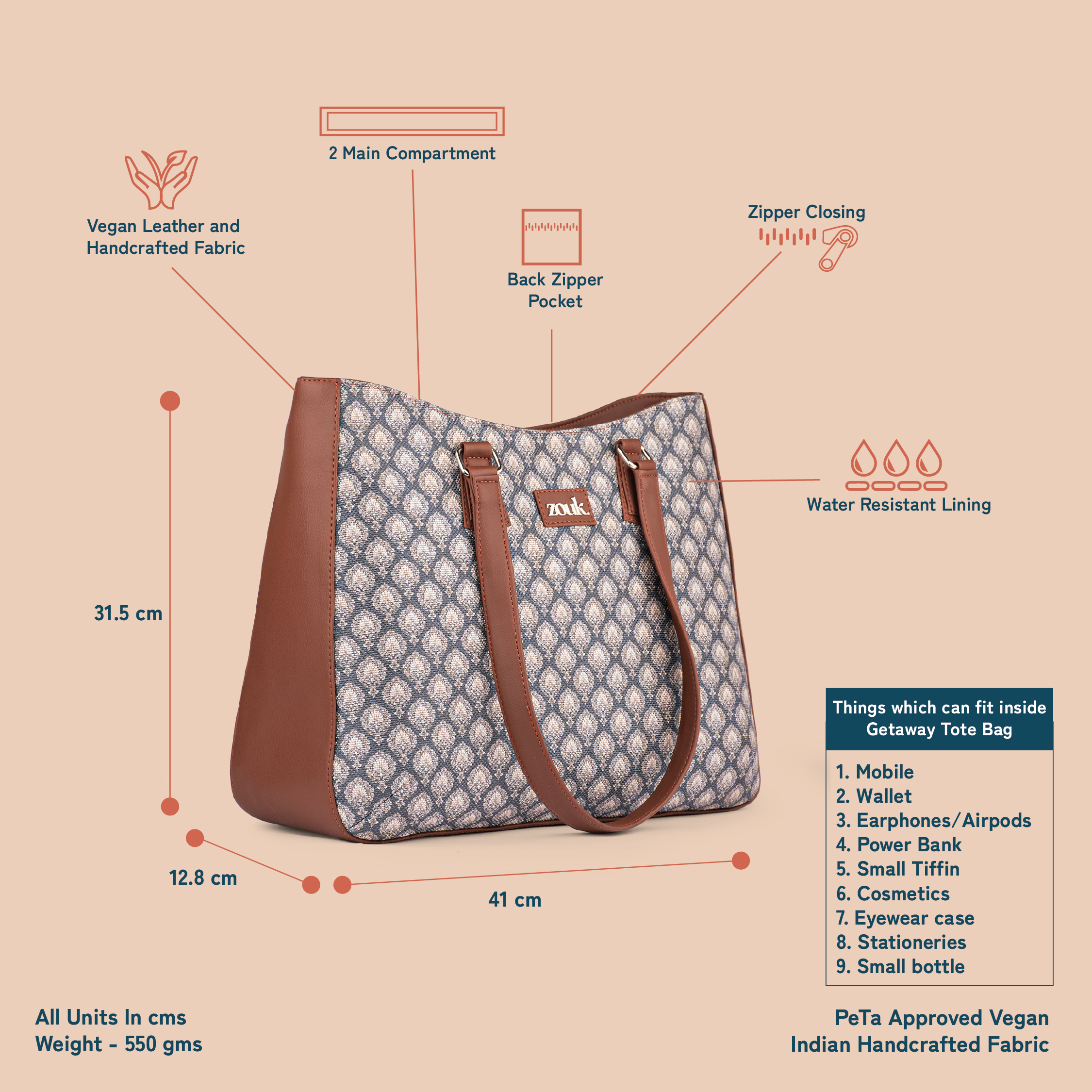 Hampi Sculpt Getaway Handbag