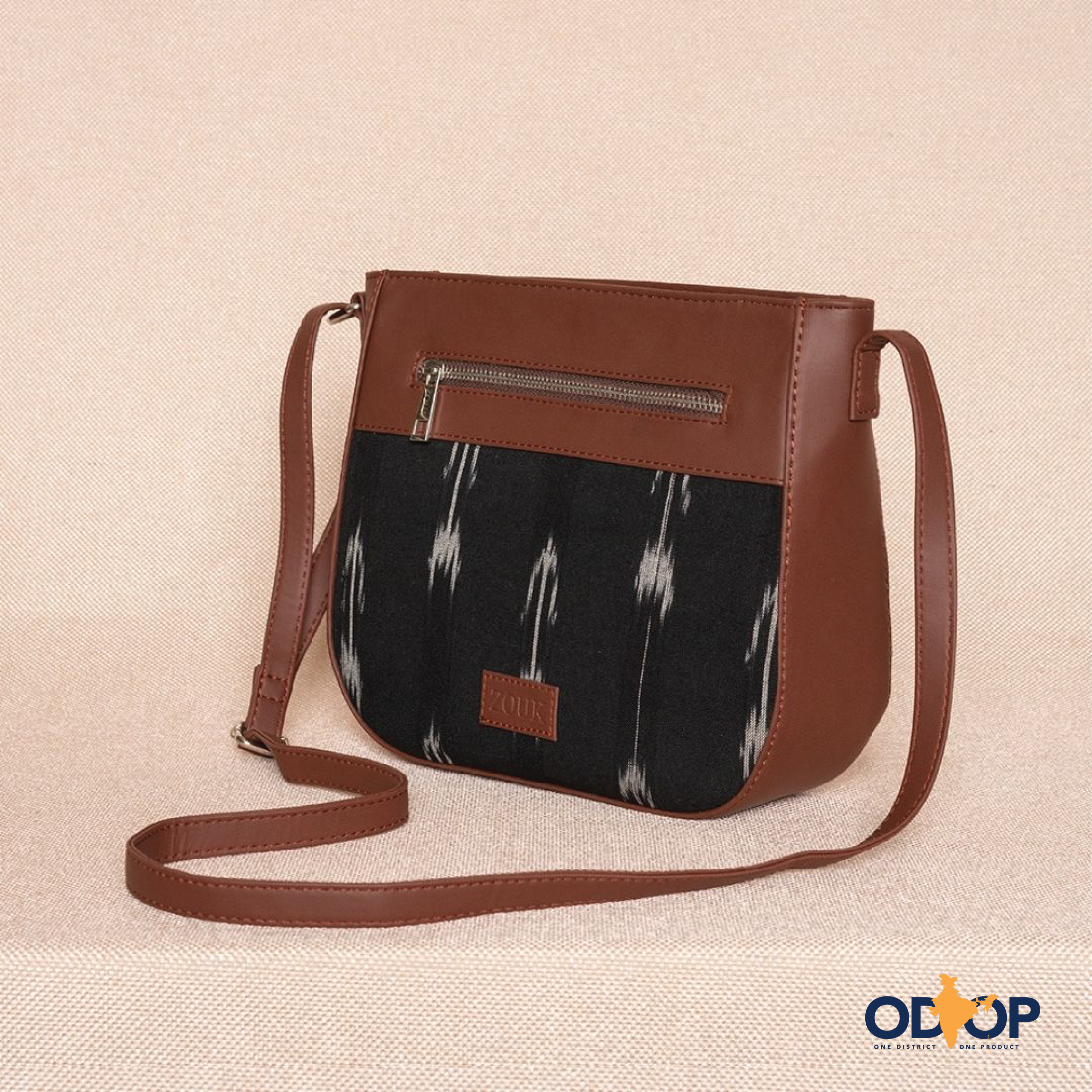 Ikat Arrow U-Shaped Sling Bag