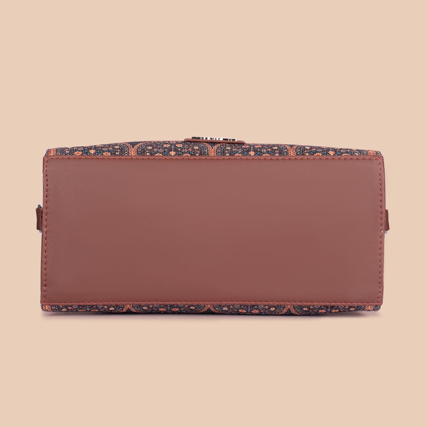 ZIP-Konkona City Satchel Bag - Royal Indian Peacock Motif