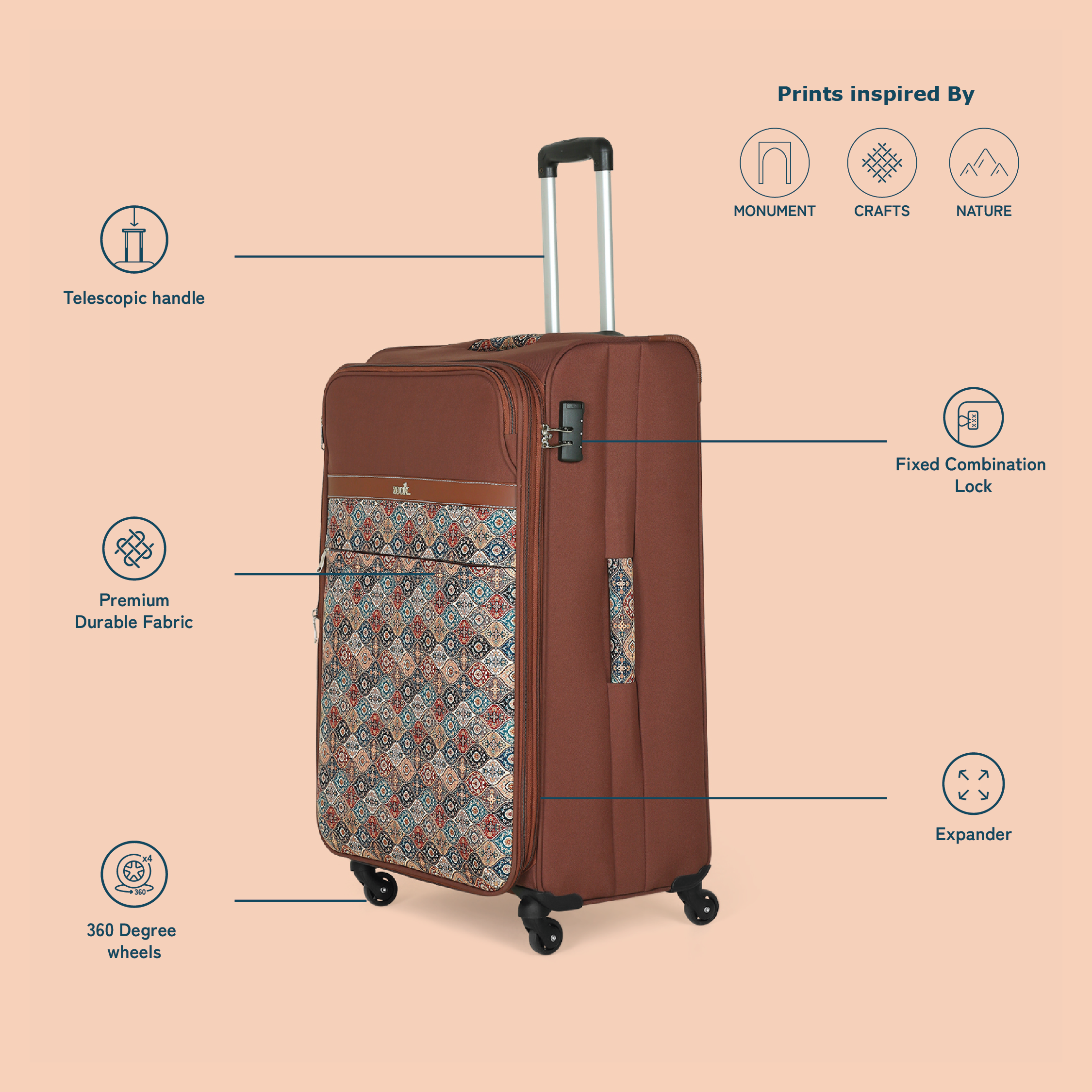 Himalayan Trails Avasa Trolley Bag
