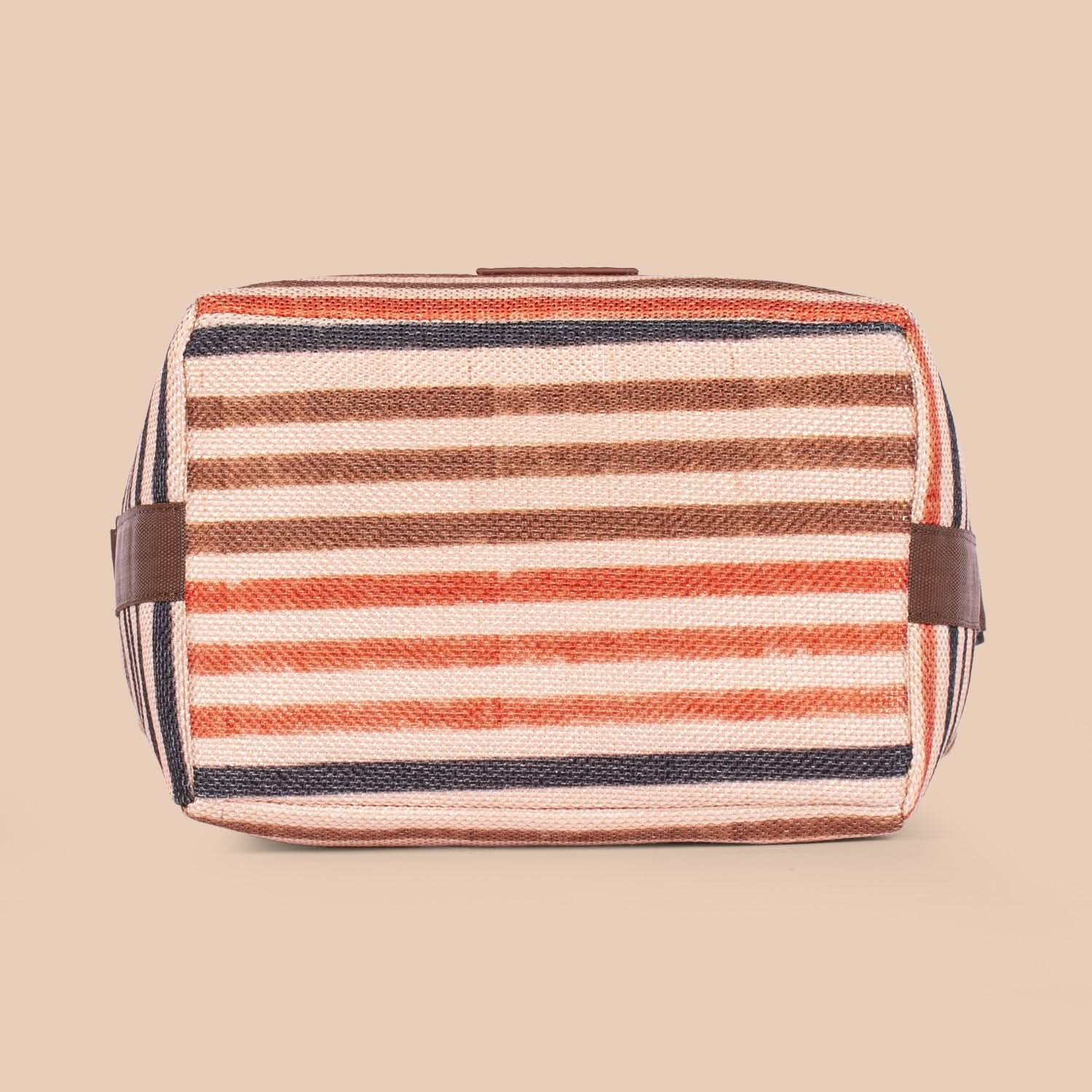 ZIP-Qutub Stripes Roll Up Lunch Bag