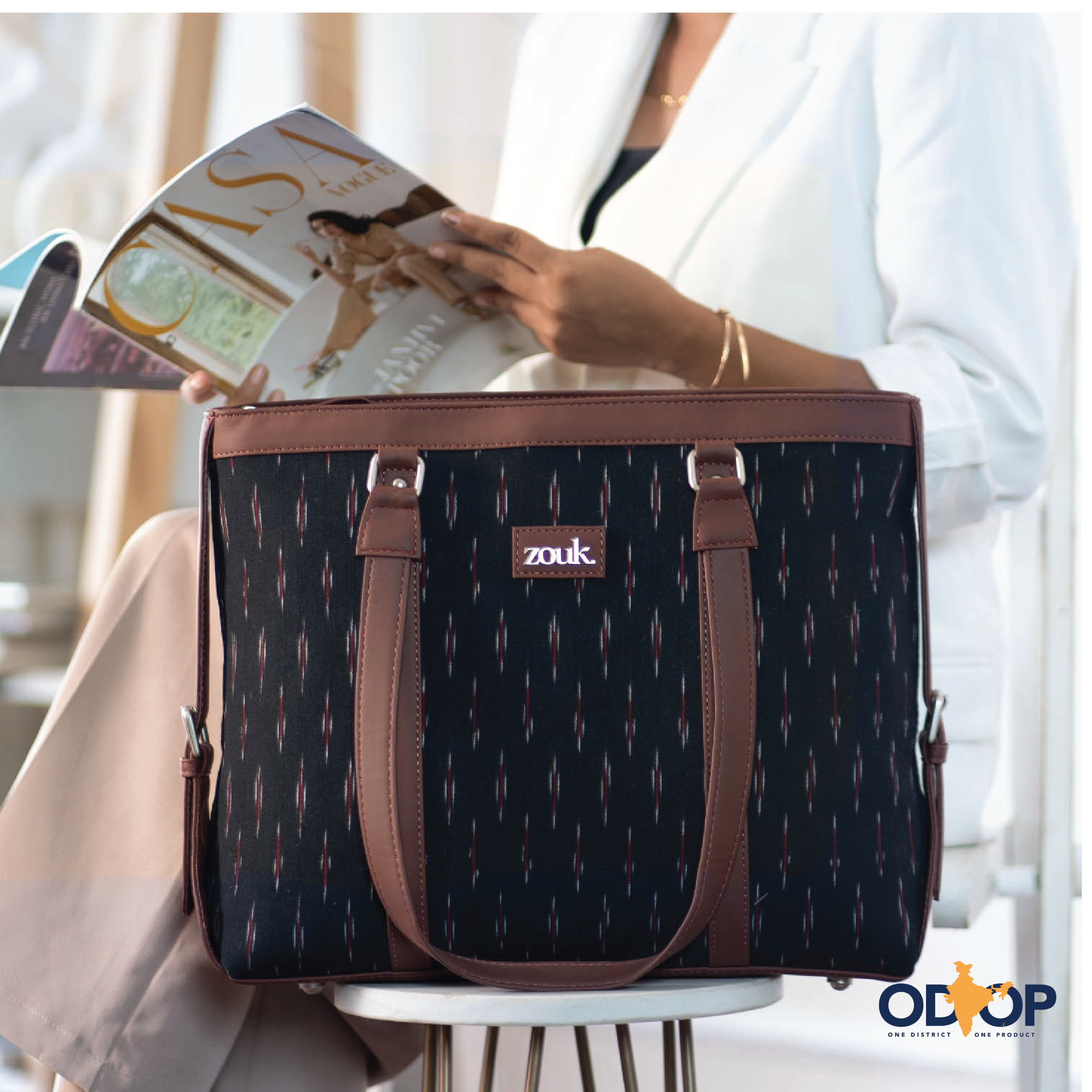 Ikat GreRed Women's Office Bag