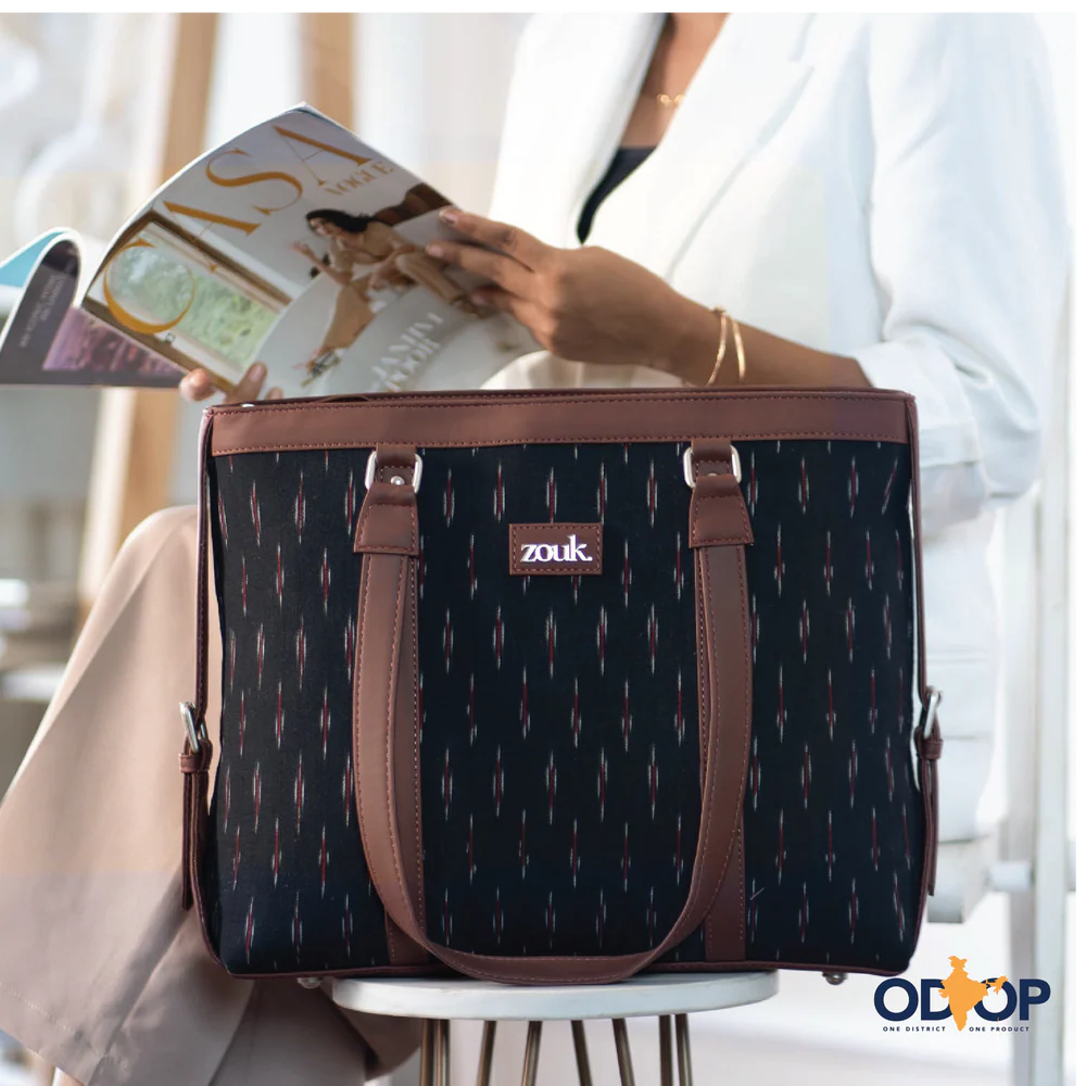 Ikat GreRed Women's Office Bag and Sling Bag Combo