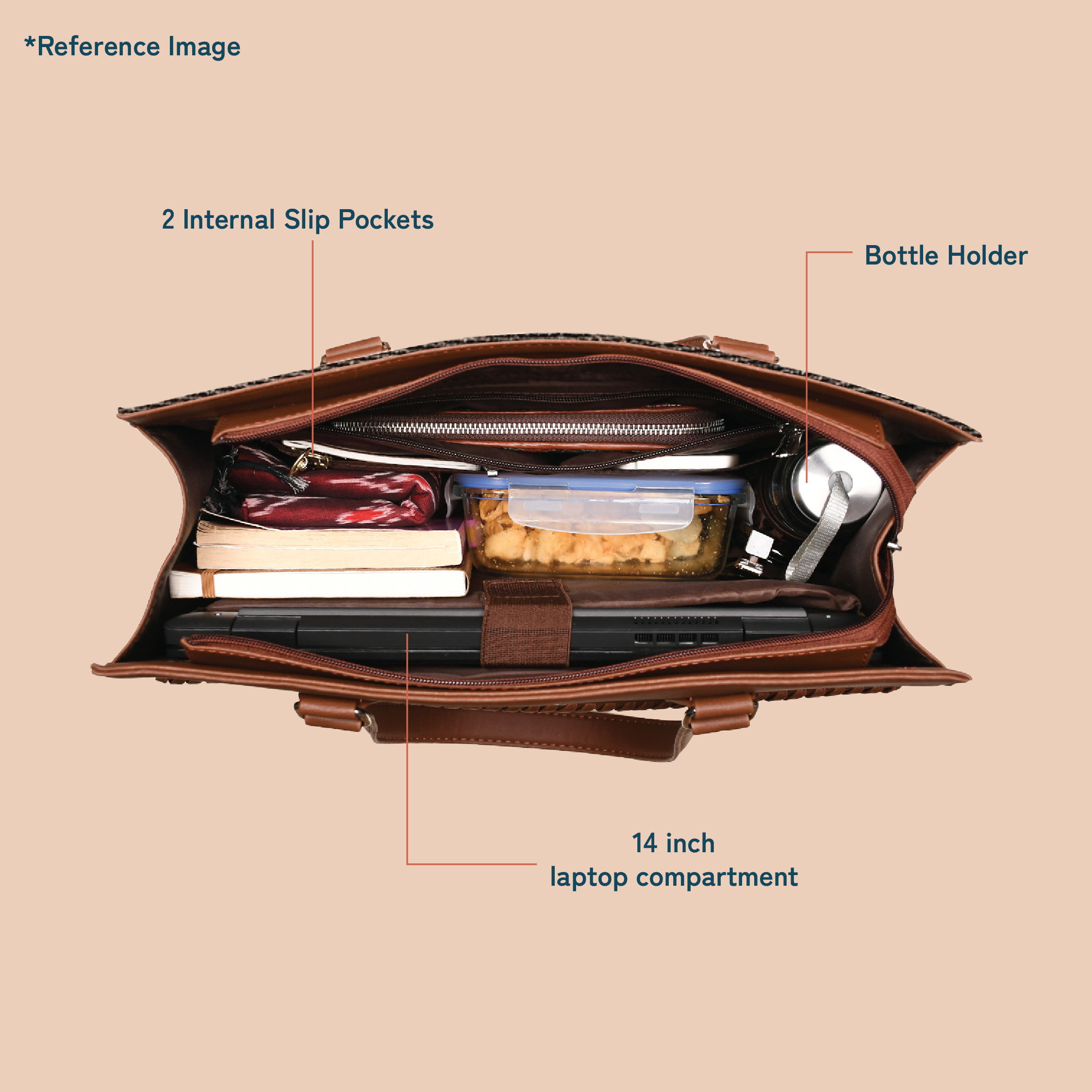 Multicolor Mandala Print Statement Business Bag