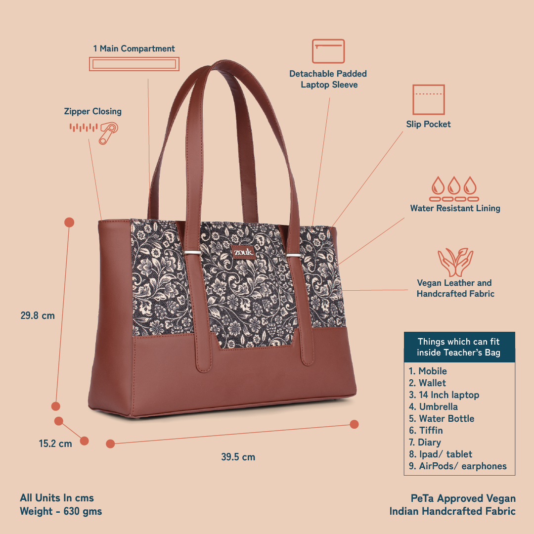 ZIP-Zouk FloMotif Maya Multitasker Tote Bag