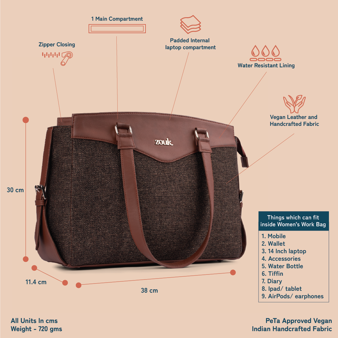 Bristel Women's Work Bag Brown