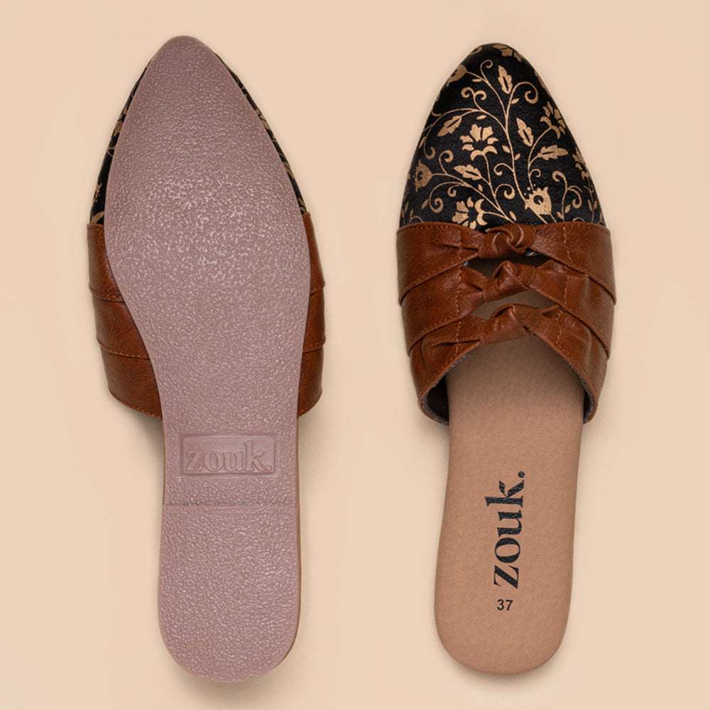 Srinagar Garden Knotted Mule