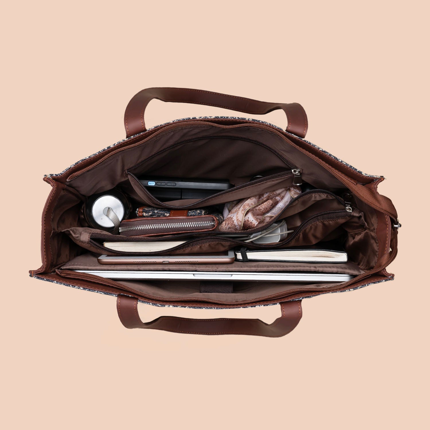 Jodhpur Damask Office Tote Bag