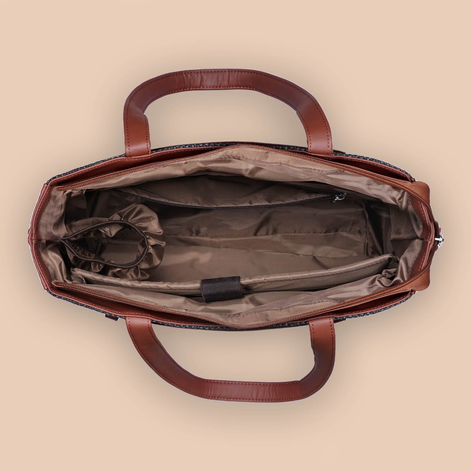 Black Metal Statement Office Bag