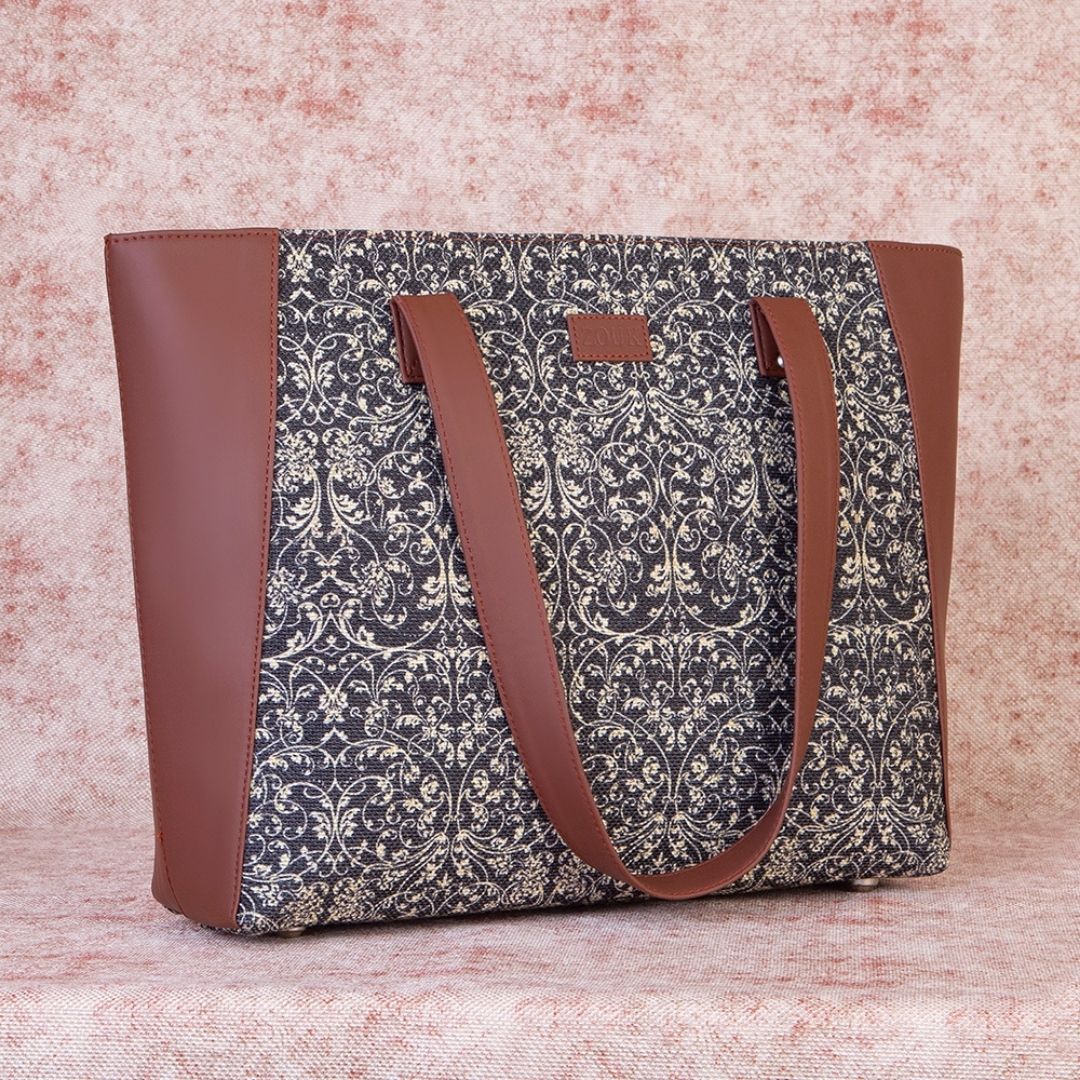 Lattice Lace Side Tote Bag