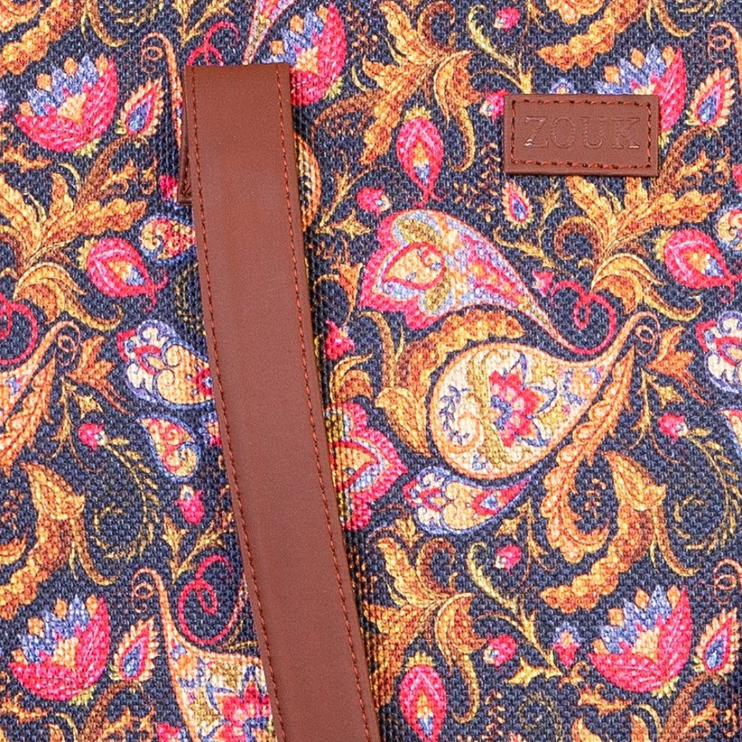 Paisley Print Shoulder Tote Bag