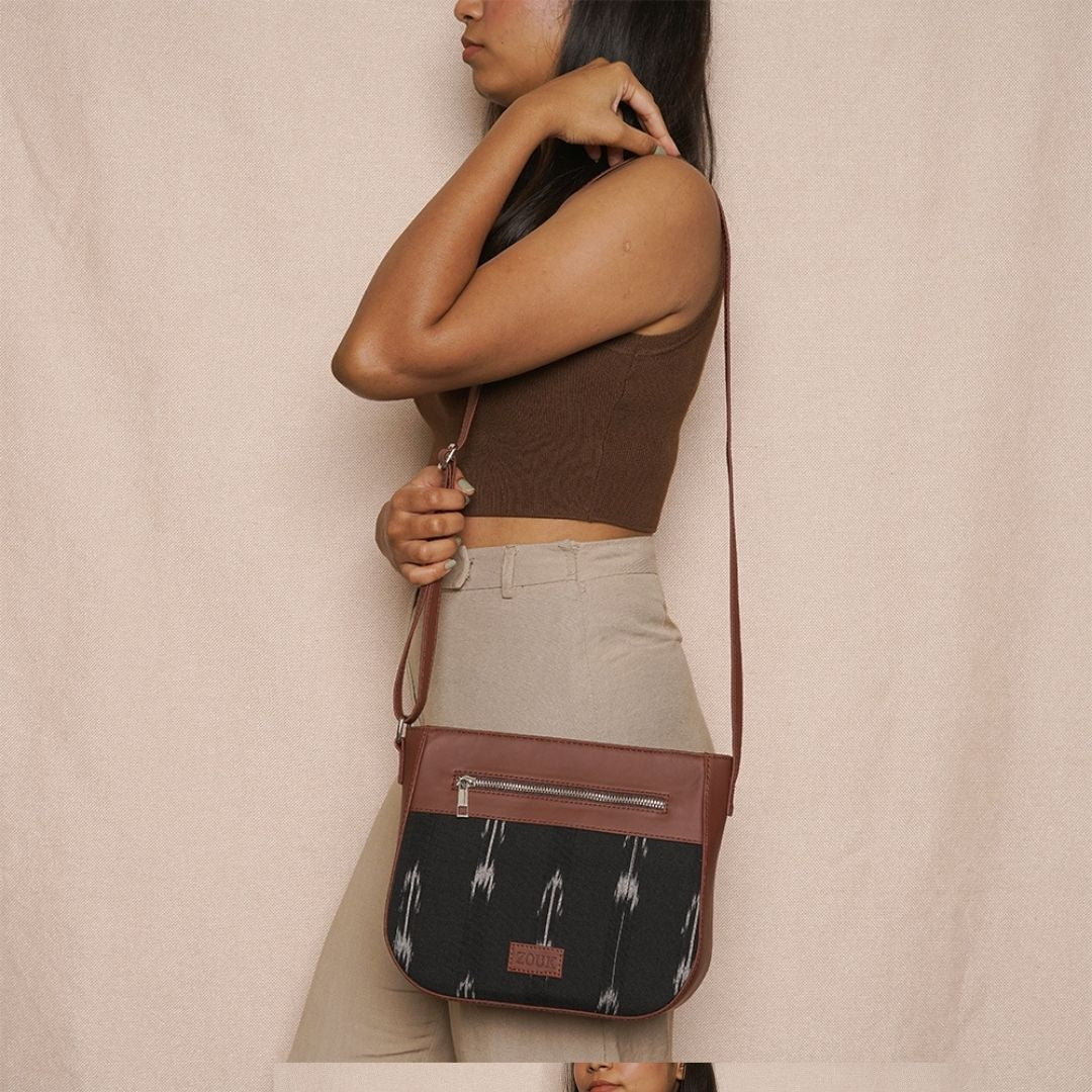 Ikat Arrow U-Shaped Sling Bag