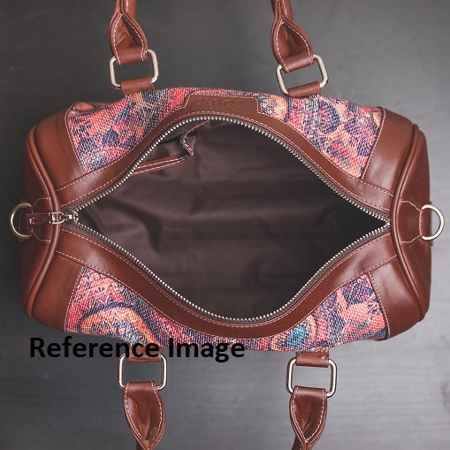 Kovil Blue- Handbag & Chain Wallet Combo