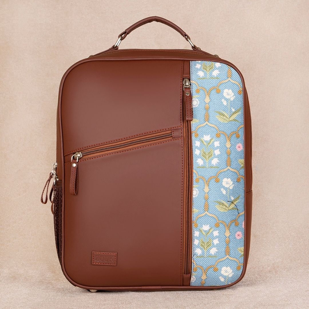 Jaipur Fresco Blue Laptop Backpack