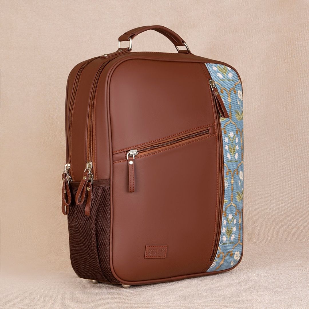 Jaipur Fresco Blue Laptop Backpack