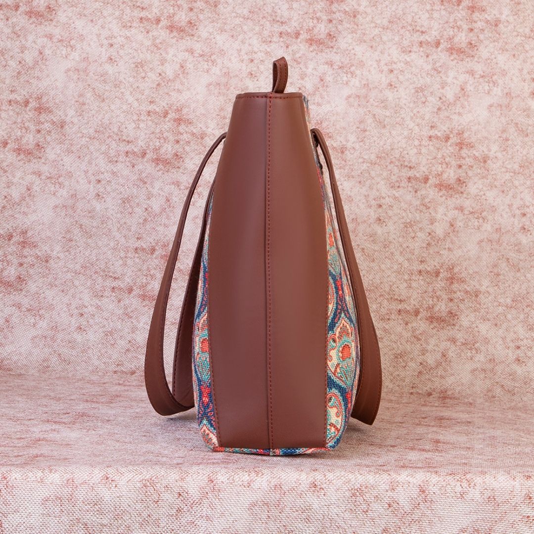 Kovil Blue Side Tote Bag