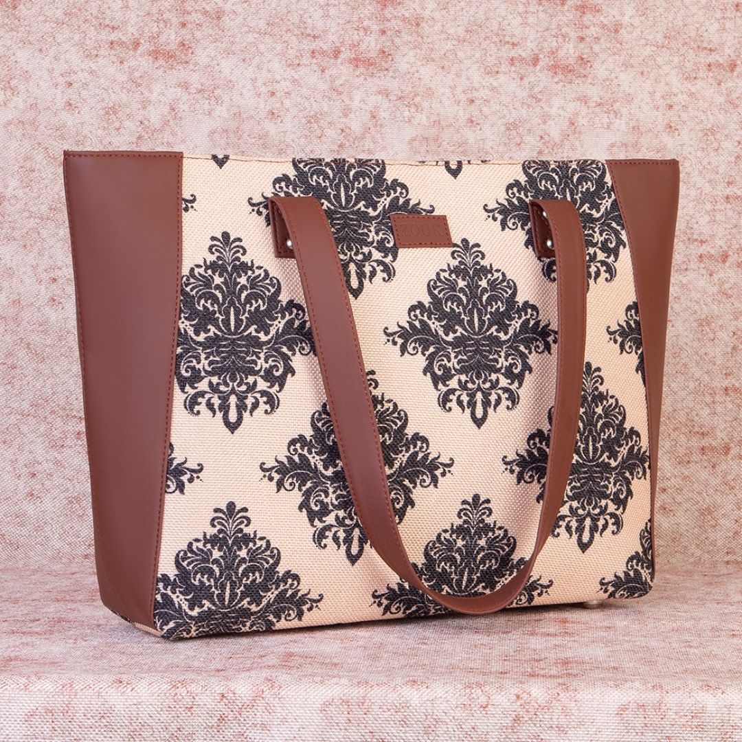 Mughal Motif Side Tote Bag