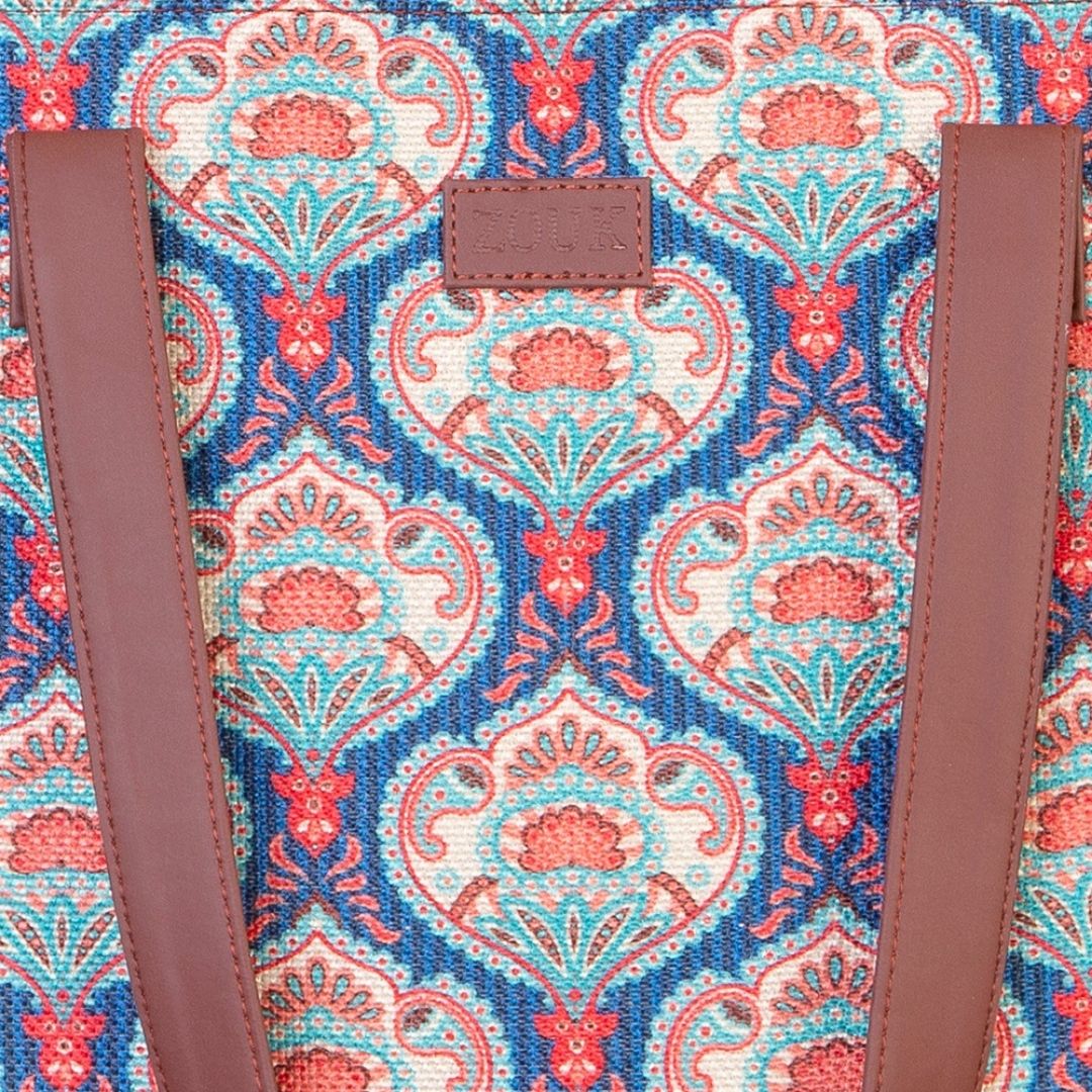 Kovil Blue Side Tote Bag