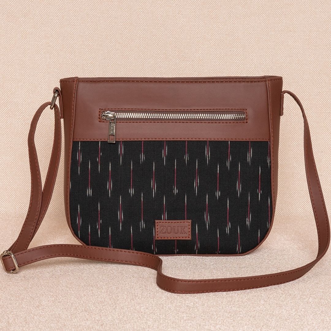 Ikat GreRed U-Shaped Sling Bag